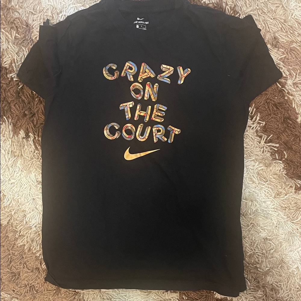 Nike Black Tee with Vibrant Graphic